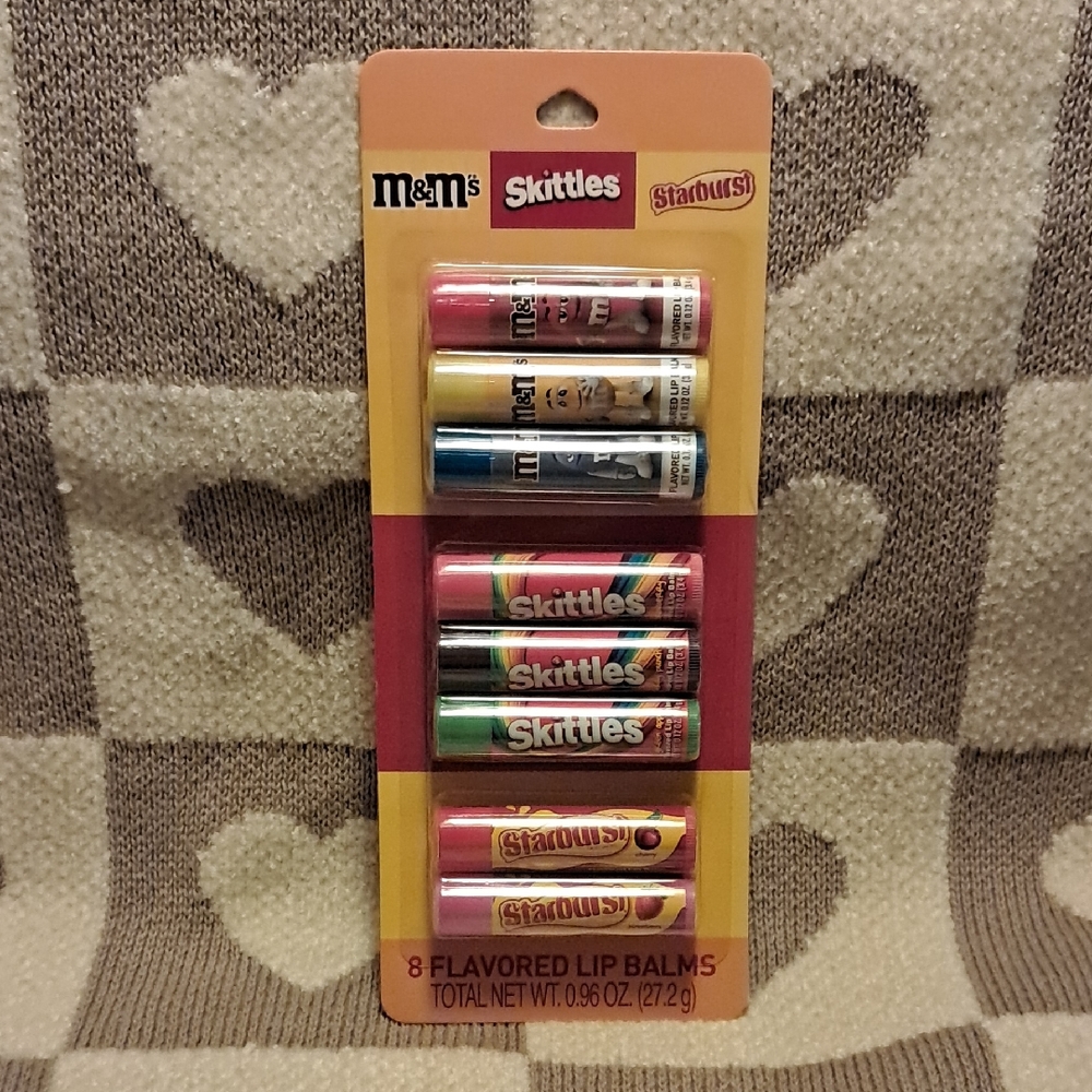 M&M's, Skittles, and Starburst Flavored Lip Balm Set - Multicolor